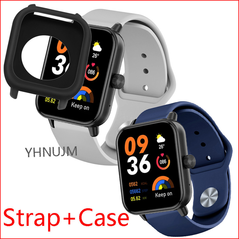 สําหรับ COLMI P28 PLUS กรณีกันชนซิลิโคน Soft สายคล้อง COLMI P28 PLUS สร้อยข้อมือหน้าจอป้องกันฟิล์ม