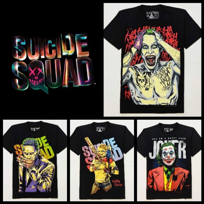 เสื้อยืดโจ๊กเกอร์ Joker, เสื้อยืดฮารี่ควินน์ Harley Quinn unisex cotton