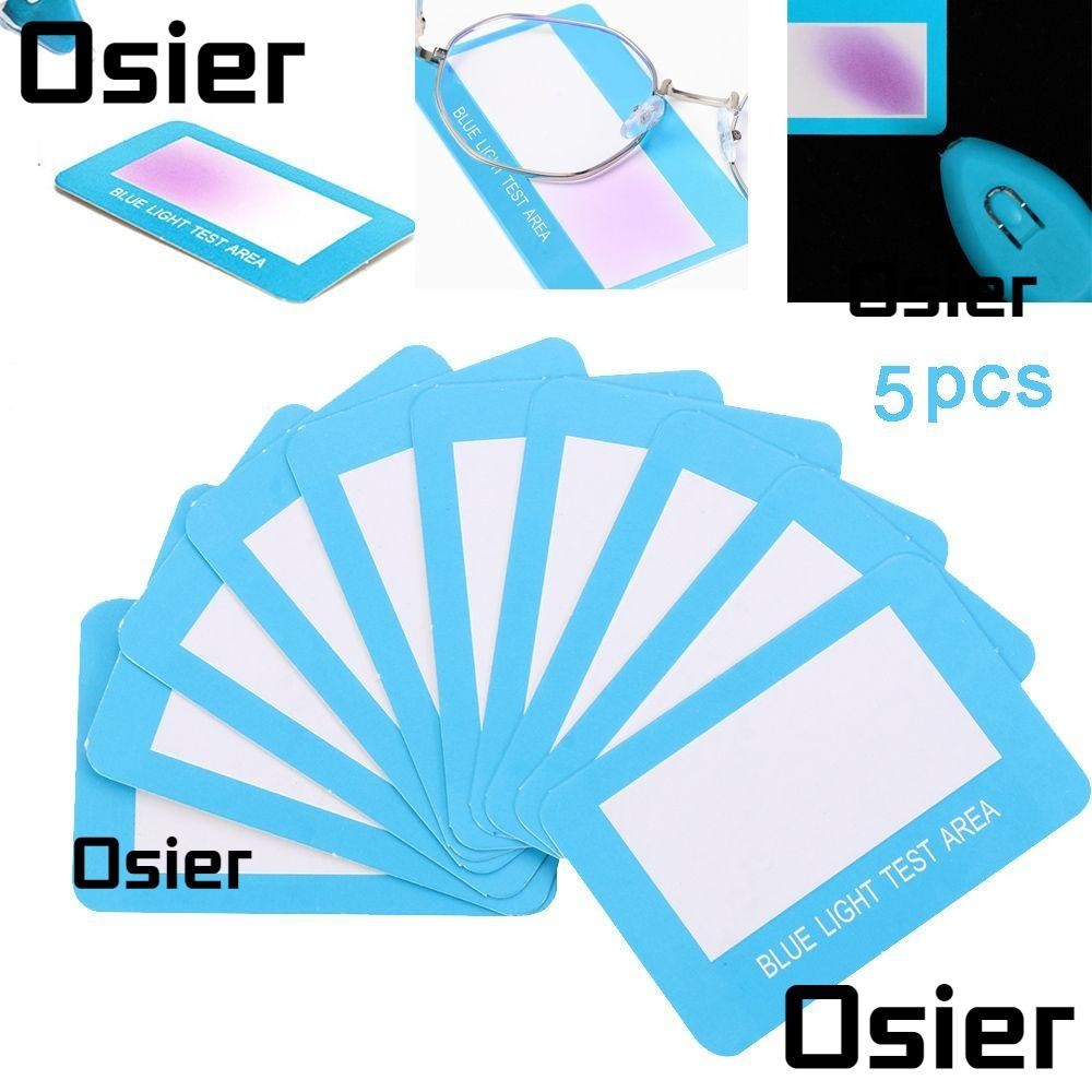 Osier1 การ์ดทดสอบแสงสีฟ้า ทนทาน กันแสง UV 5 ชิ้น ต่อชุด
