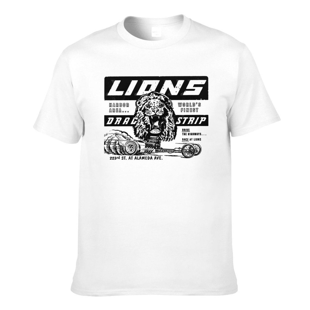 Cliff Booth Lions Drag Once Upon A Time In Hollywood Lion Harbor Mens Casual เสื้อยืด