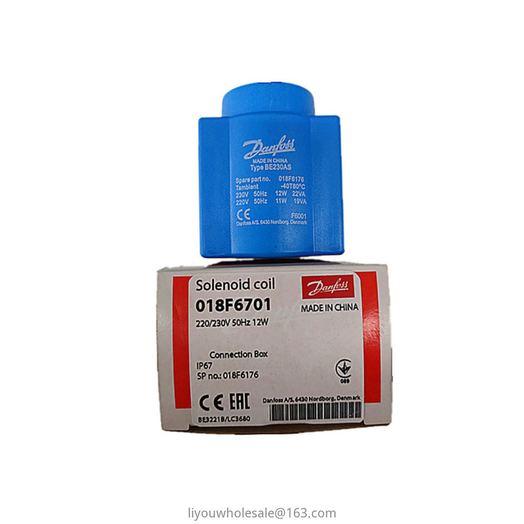 DANFOSS Denvers เครื่องทําความเย็น Solenoid Valve Coil 018F6176-018F6701 BE230AS AC220V