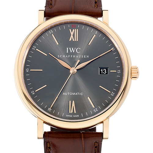 Iwc40mm IWC40mm IWC Botao Fino Rose Gold Automatic Mechanical Men 's Watch