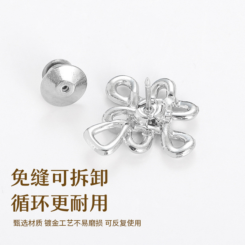 กระดุมเอวแคบ ถอดออกได้ ขนาดใหญ่ สไตล์จีน สําหรับตกแต่งเล็บ - รูปที่ 2