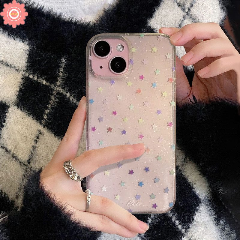 แฟชั่นสร้างสรรค์สีสันประกายดาวสร้อยข้อมือสําหรับ IPhone 17 16 15 11 14 13 12 Pro Max Air 7Plus 17 15 14 8 7 6s Plus X XR XS Max SE Luxury Glitter Powder Case - รูปที่ 4