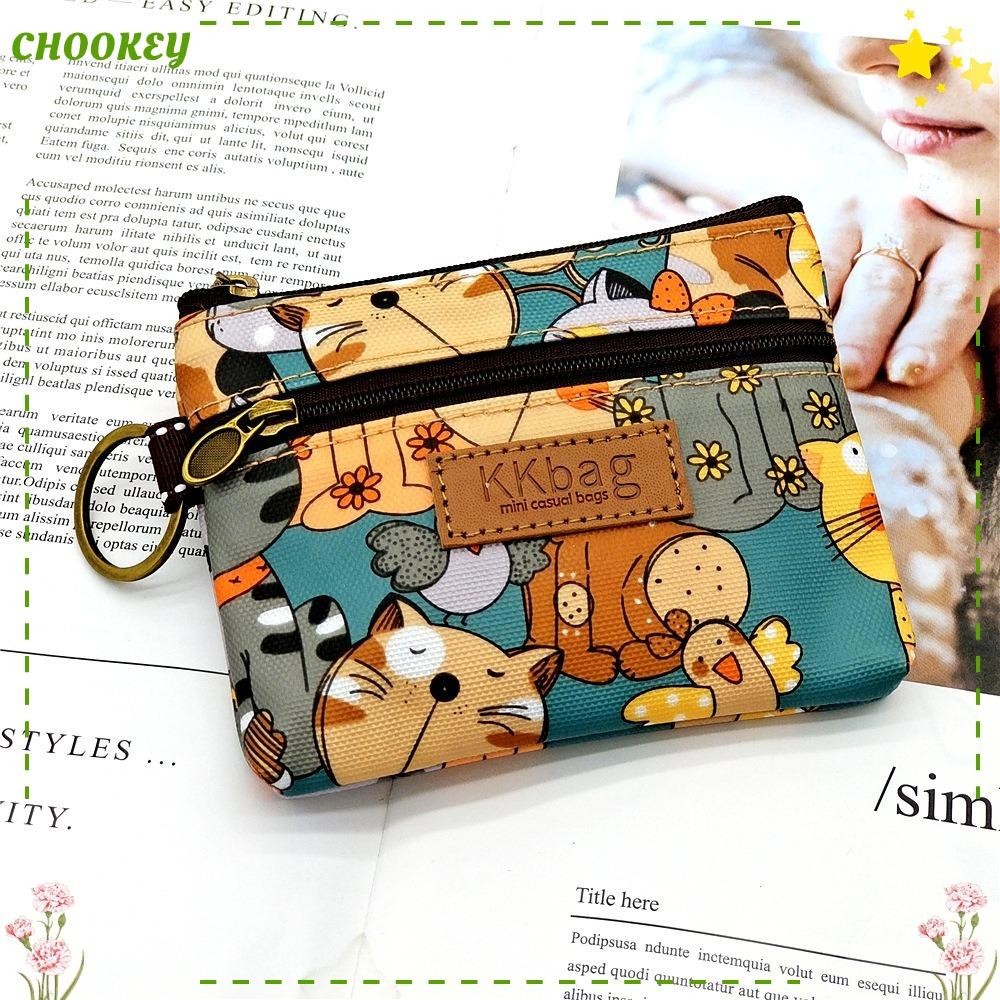 Chookey กระเป๋าใส่เหรียญ กระเป๋าใส่กุญแจ น้ําหนักเบา ลายการ์ตูน ขนาดเล็ก สําหรับผู้หญิง