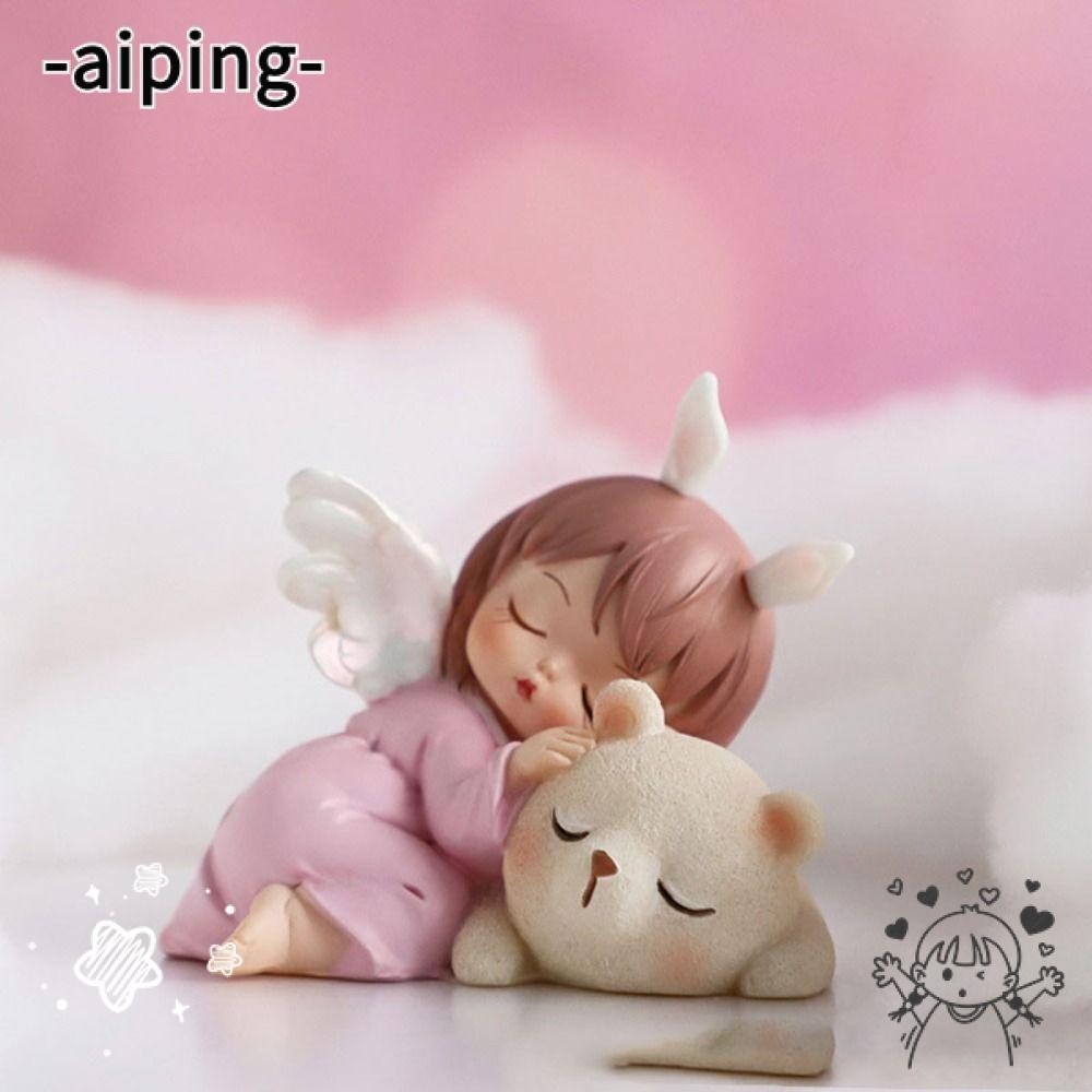 Aiping เครื่องประดับเรซิ่น รูปเด็กผู้หญิง สีสันสดใส สําหรับตกแต่งบ้าน