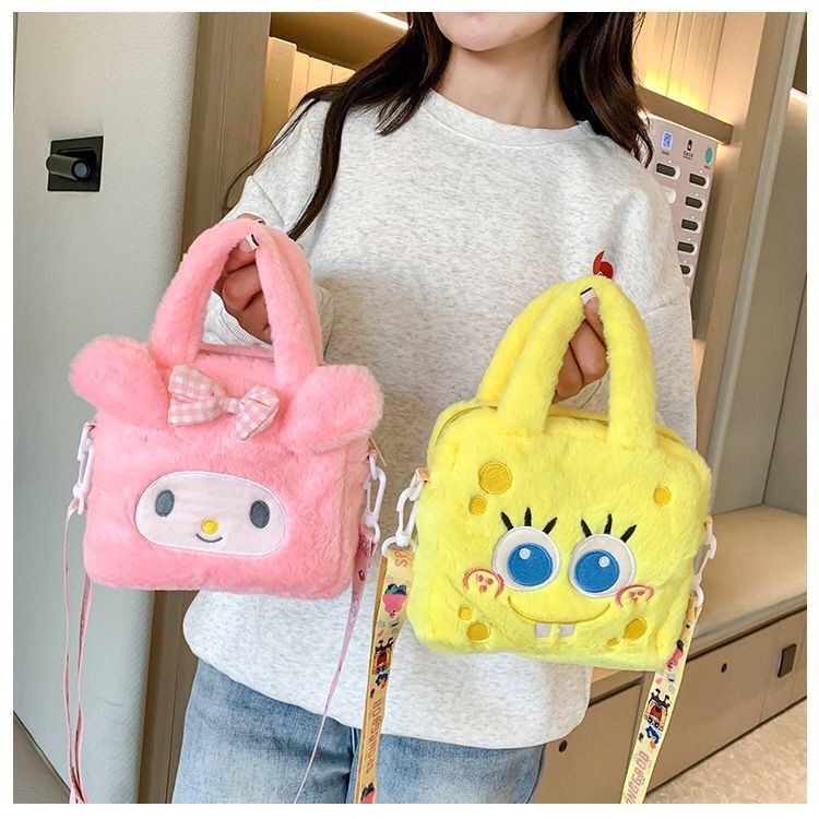 SANRIO กระเป๋าถือ กระเป๋าสะพายไหล่ ลาย My Melody น่ารัก สําหรับผู้หญิง