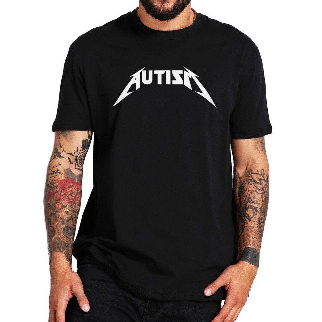 เสื้อยืดลําลอง ผ้าฝ้าย 100% แขนสั้น พิมพ์ลาย Autism Meme แฟชั่นฤดูร้อน สําหรับผู้ชาย  S-5XL