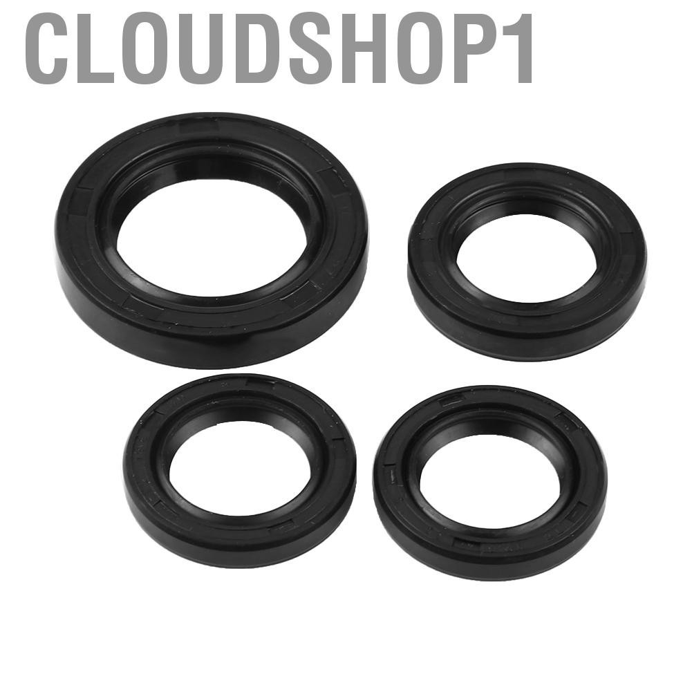 Cloudshop1 ซีลน้ำมัน 4 ชิ้นเครื่องยนต์เพลาข้อเหวี่ยงเกียร์ Crank สำหรับ GY6 125cc 150cc 152 QMI 157QMJ ญี่ปุ่นและจีน ATV Quads