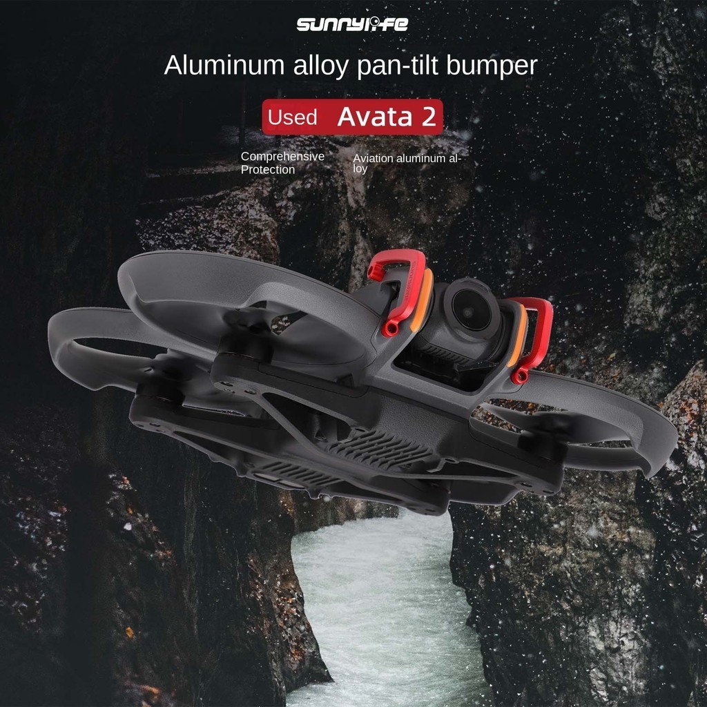 Sunnylife DJI Avata 2 หัวกันชนเลนส ์ ป ้ องกันการชนกันผ ่ านแถบป ้ องกันเครื ่ องอุปกรณ ์ เสริมอลูมิเนียมอัลลอยด ์