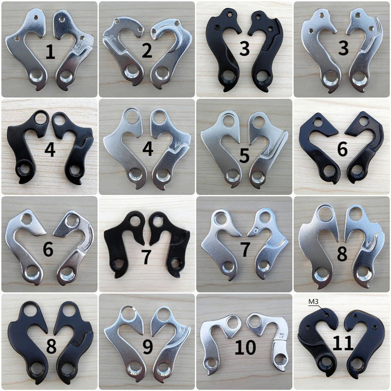 Universal จักรยานด้านหลัง Derailleur Dropout Hanger High-end elegant สีดําประณีต Shifter Gear Hanger