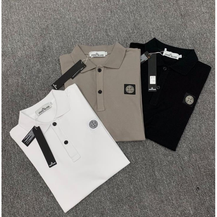 * * คุณภาพสูง * * Ready Stock.tone Island Stone Island Compassปักป ้ ายโปโลเสื ้ อยืดแขนสั ้ น