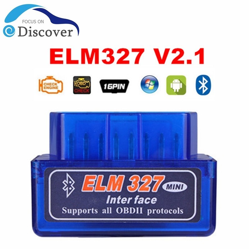 Super ELM327 บลูทูธ V2.1 OBD2 เครื่องสแกนเนอร์ BT ELM 327 OBD II IOS OBD Protocol รหัส Reader เครื่อ