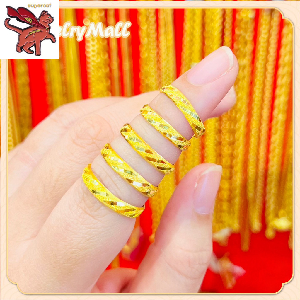 แหวนทอง 1 กรัม ลายสายรุ ้ ง ทองคําแท ้ 96.5 % ส ่ งเงินสด