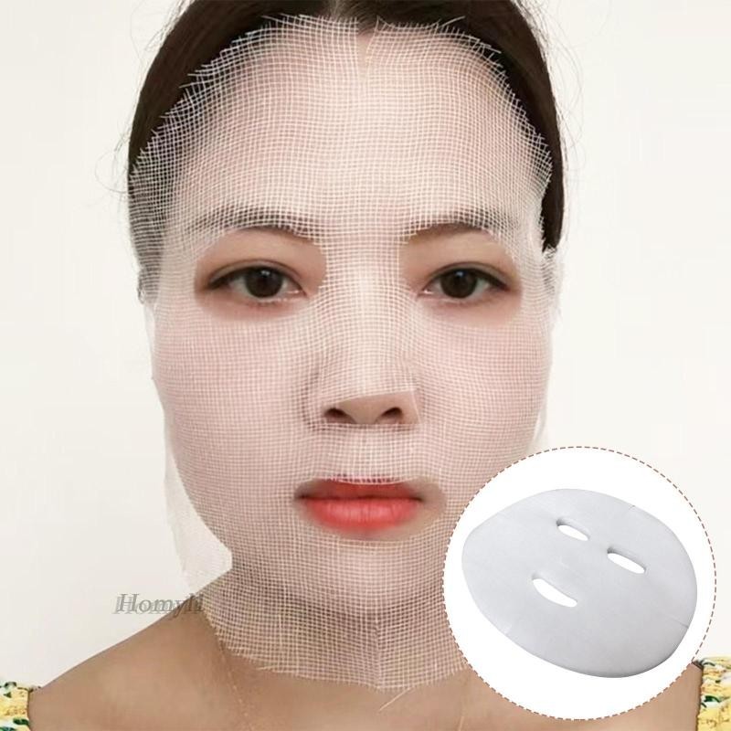 [Homyl1] 100 ชิ้นผ้ากอซหน้าสีขาวพร้อมตาข่ายแผ่นผ้ากอซผ้ากอซ Pre Cut Soft Gauze สําหรับสปาของ