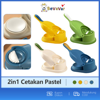 BEVAVAR Cetakan Kulit Pastel Cetakan Press Adonan Pangsit Alat Pembuat Kulit Pastel 2in1