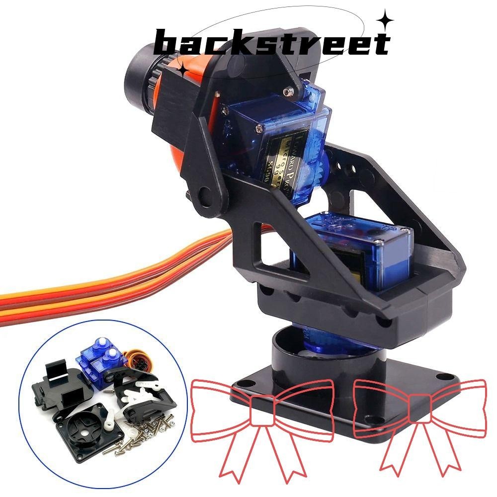 Backstage 1 ชุดเกียร์พวงมาลัย Pan Tilt, SG90 MG90s 9g Rc Plane Parts สองแกน PTZ, กล้อง Mount Ultrasonic Aerial รุ่น PTZ 2 Servo FPV กล้องสนับสนุนอุปกรณ์เสริม