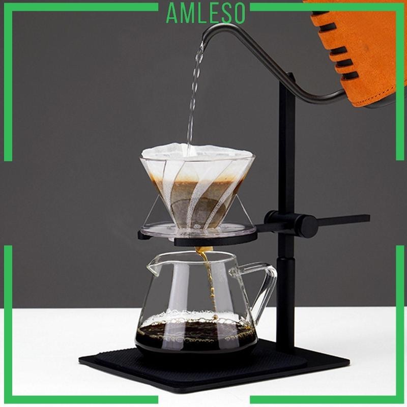 [ Amleso ] Iron Coffee Dripper Stand Cafe Accessory ที ่ วางกาแฟสําหรับห ้ องครัว