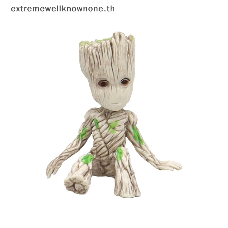 Ewth Tree Man Groot Guardians Of The Galaxy Avengers อะนิเมะ 6 ซม.มินิของเล ่ น Action Figure Sitg Groot ของเล ่ นเด ็ กของขวัญ EWTH