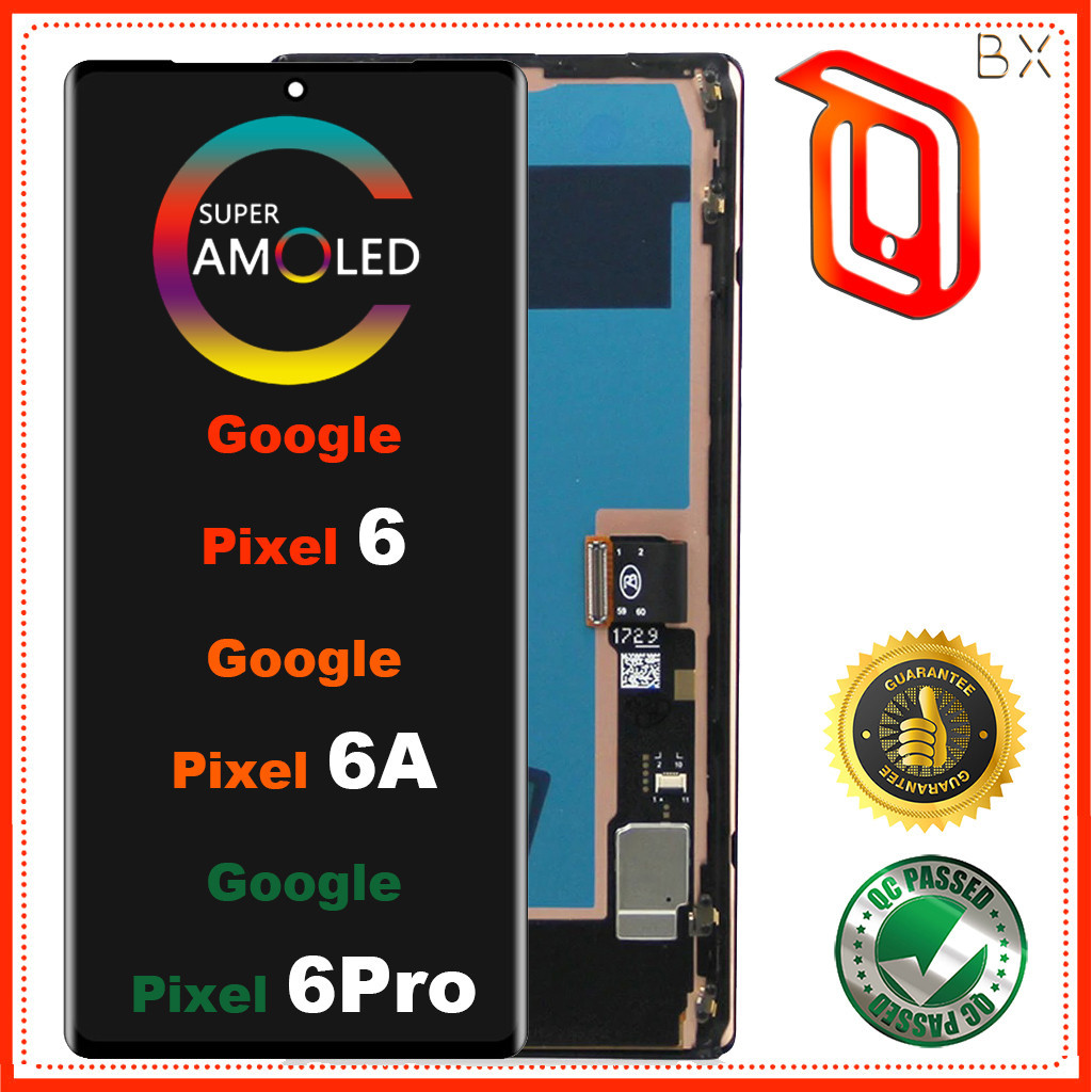 Super AMOLED สําหรับ Google Pixel 6 6A 6pro กรอบจอแสดงผล LCD
