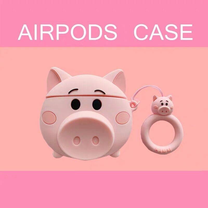 Cute Pinkpig AirPods Pro Protective Case Airpods1/2 Generation Apple Wireless Bluetooth Silicone Case oGLL