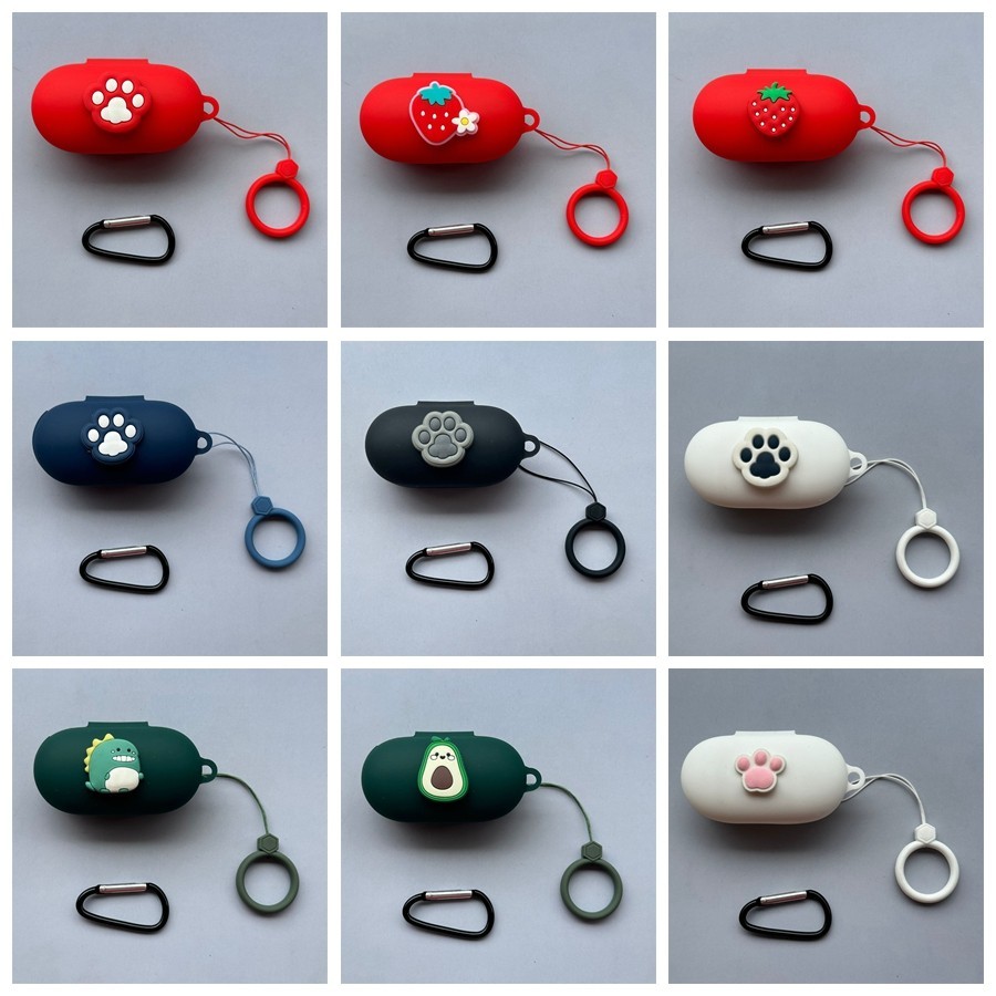 การ์ตูนสําหรับ anker SoundCore Space A40 / AeroFit Pro / VR P10 กรณี Anti loss แหวนได้ยินกล่องซิลิโค