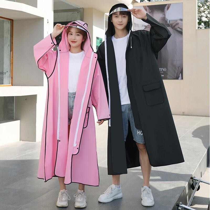 MNO.9 V.2Raincoat 597 เสื้อกันฝนแฟชั่น ชุดสำหรับผู้ใหญ่  ผ้าEVA มีถุงมือและมีหน้ากากกันน้ำ ลายน้องหมีน่ารัก
