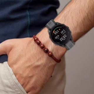 สาย สายนาฬิกา Garmin Forerunner 165 Music สายนาฬิกาข้อมือซิลิโคน แบบเปลี่ยน สําหรับ Garmin Forerunner 165 เคส