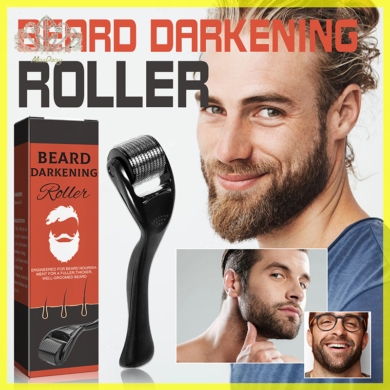 Daisy ธรรมชาติผู้ชาย Beard Growth Roller Kit ผู้ชาย Beard Growth Oil Nourishing Enhancer Beard Oil A