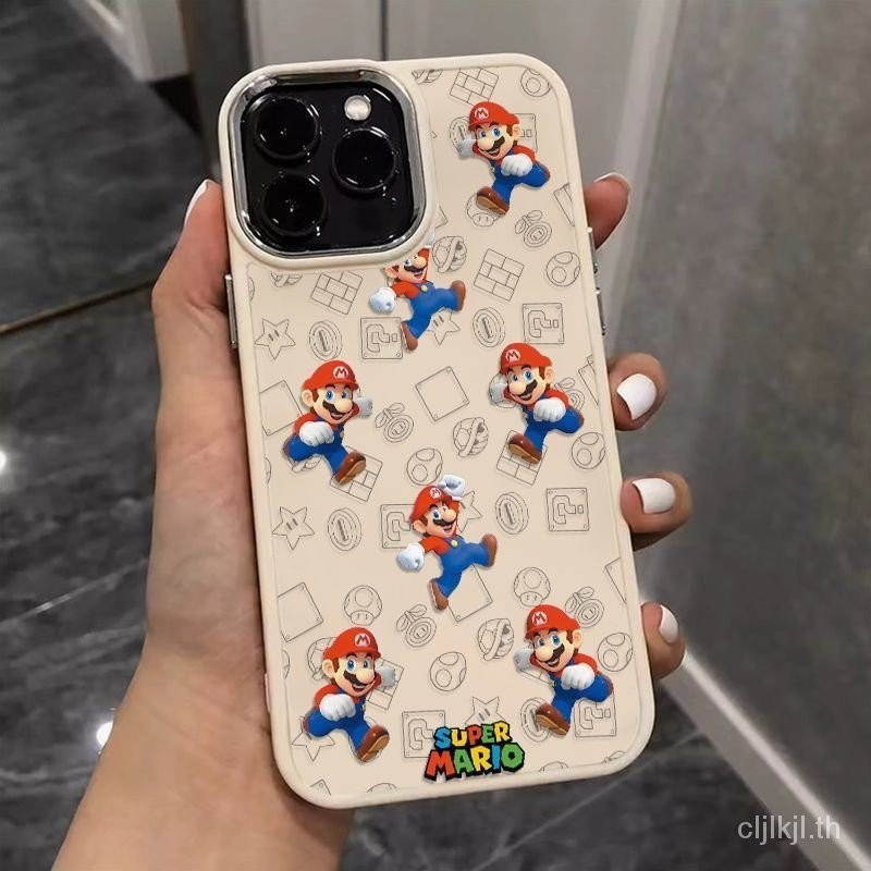 เต ็ มหน ้ าจอ Mario เหมาะสําหรับ Apple iPhone11 14ProMax 7Plus 8Plus 12ProMax XSMax X XS 13ProMax เคสโทรศัพท ์ ONB0