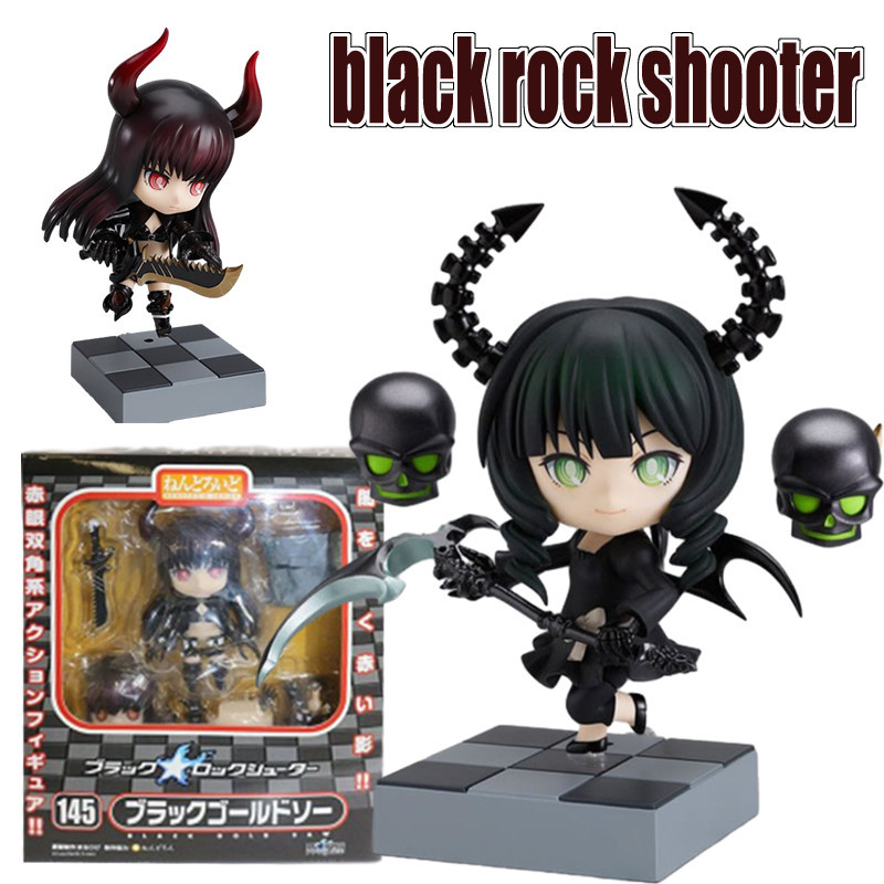 Black Rock Shooter Nendoroid Action Figure 128 # Dead Master 145 # Black Gold Saw Collection ของเล ่ น