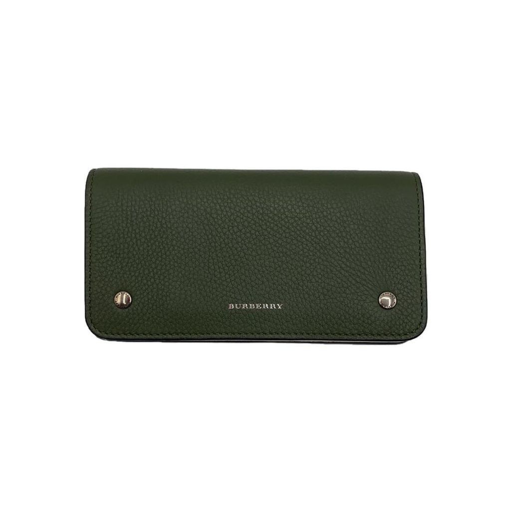 Burberry Wallet Leather Mens Green Direct from Japan Secondhand