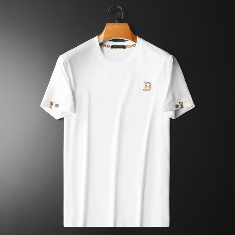 [พร้อมส่ง]Burberry เสื้อยืด เสื้อ แท้ ชาย 100% ผ้าฝ้าย สีขาว รัดรูป สวยๆ ชุดปกติ แฟชั่น วินเทจ