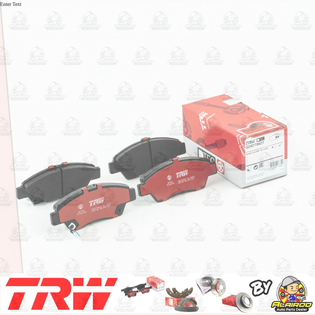TRW ตัว TOP DTEC ผ้าเบรคหน้า Honda MOBILIO ปี 2015-2020 GDB 7786 DT ฮอนด้า โมบิลิโอ