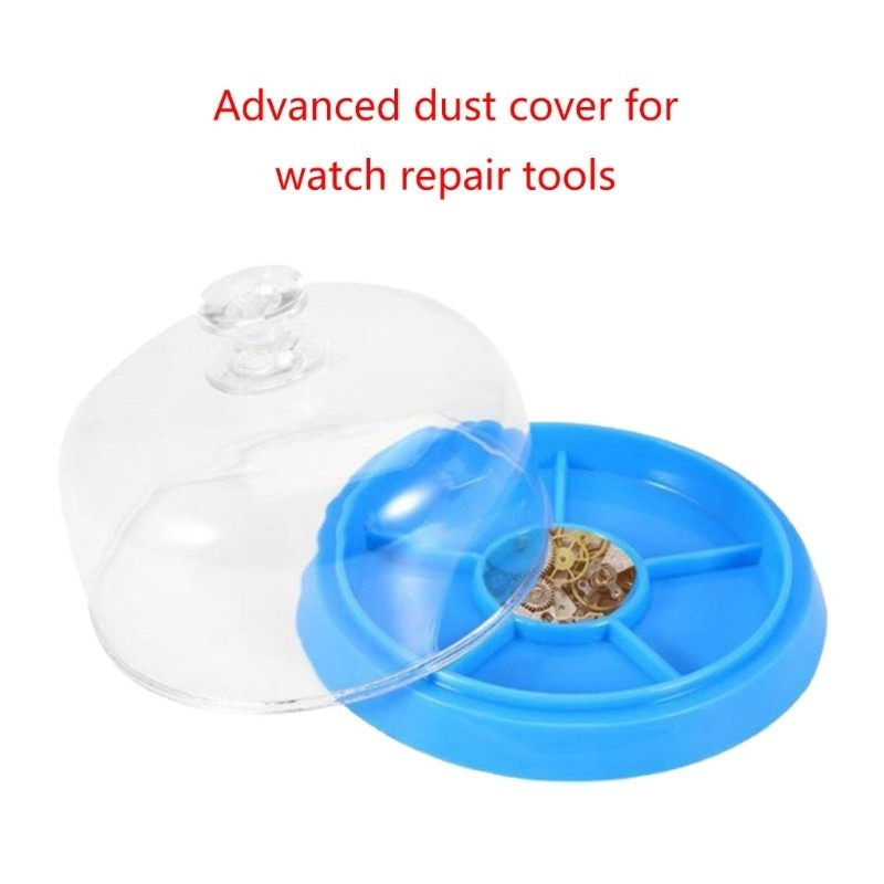 Alilin Watch Movement Dust Cover Moistureproof Anti Dust Tray Watch Part Storage Box