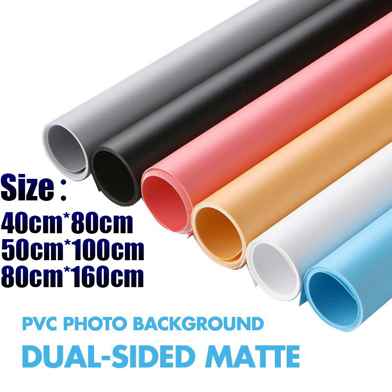 Photography PVC Backdrop Photo Video Background Matte Waterproof Dustproof Anti-wrinkle Dual Sided