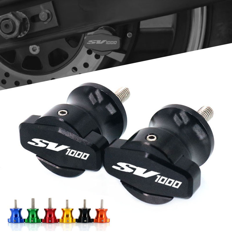 สําหรับ SUZUKI SV1000 SV1000S SV 1000 1000S รถจักรยานยนต์ CNC กรอบขาตั้ง 8 มม.สกรู sliders Swingarm 