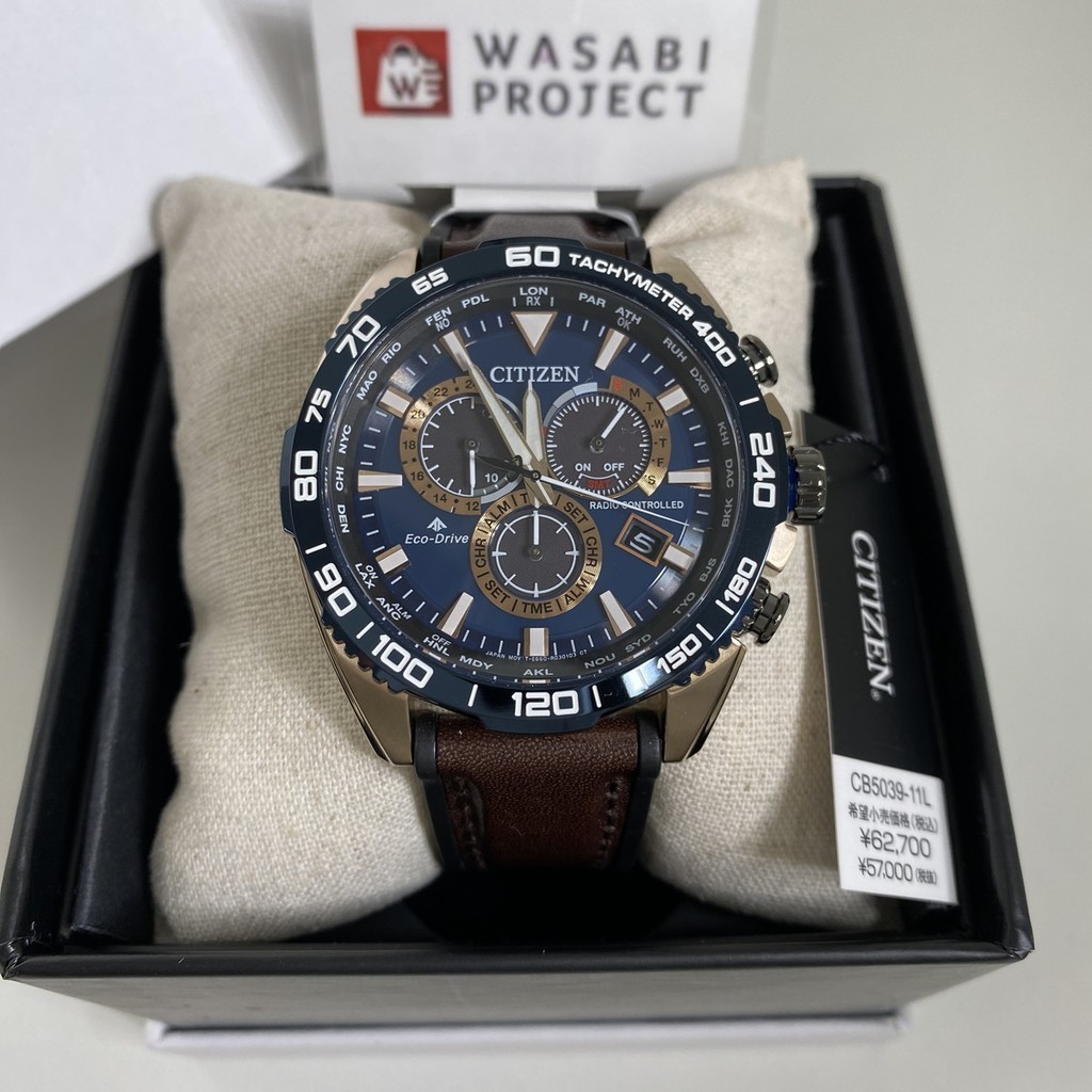 [Authentic★Direct from Japan] CITIZEN CB5039-11L Unused PROMASTER Eco Drive Sapphire glass Navy Men Watch นาฬิกาข้อมือ