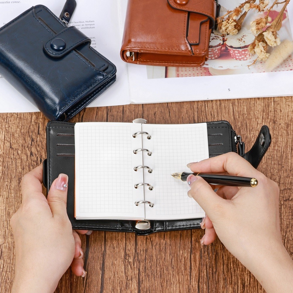 กระเป๋าสตางค์ Turned Regular M5/A8 ขนาดแหวน Planner 15 MM แหวน Organizer Journey Diary สมุดบันทึกแบบพกพา