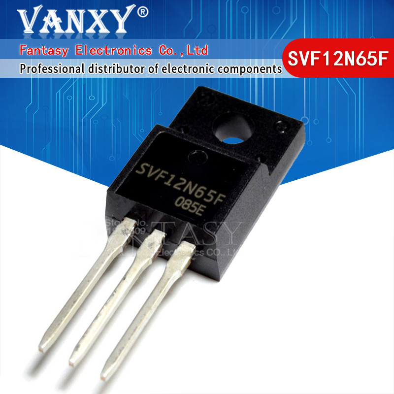SVF12N65F, SVF7N65F, SVF4N65F, SVF3N80F, SVF4N60F, SVF6N60F, SVF7N60F, SVF8N60F, SVF8N80F แพ็ค 10 ชิ้น TO-220F