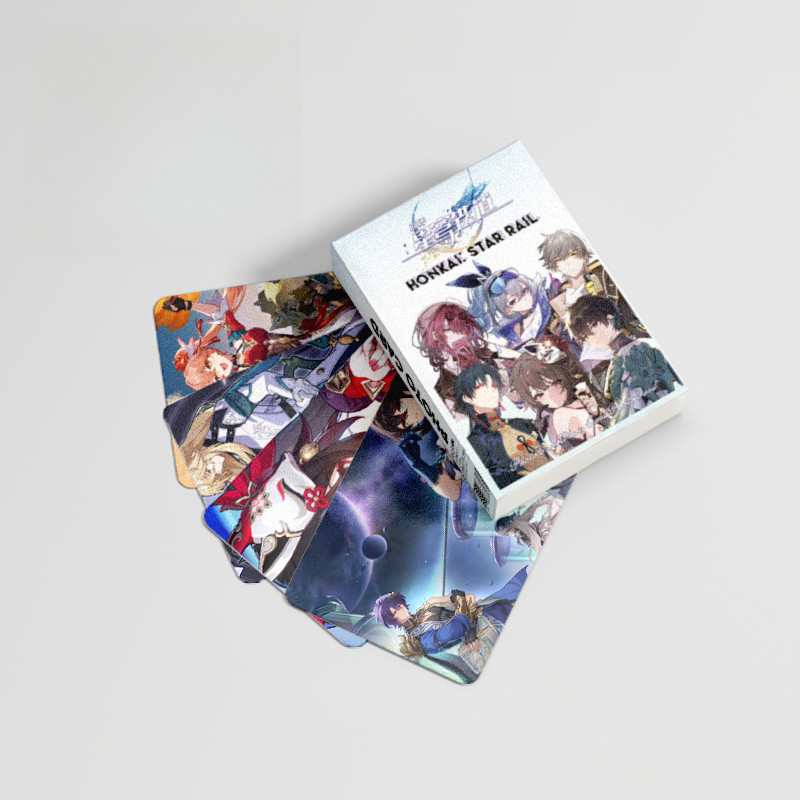 50-55 ชิ้น Honkai: Star Rail โฮโลแกรมเลเซอร์ Lomo การ์ด Aventurine Jingliu Kafka Firefly Sparkle Dan