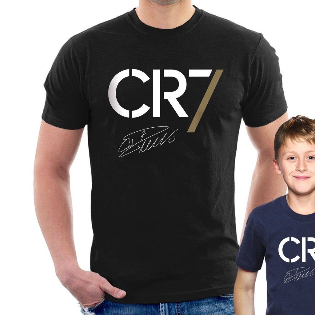 HOT PDเสื้อยืดผ้าฝ้าย 100 % CR7 Cristiano Ronaldo Portugal เสื้อยืดคอตตอน s-5xl