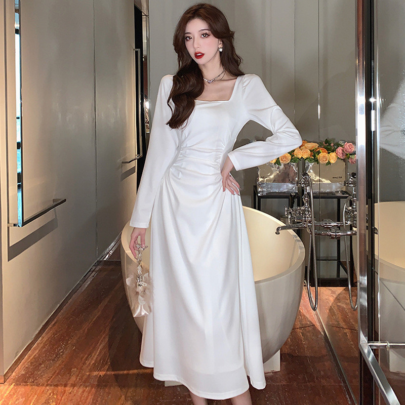 ติดตามรับ✔เดรสออกงาน เดรสเซ็กซี่✨ชุดเดรสไนท์คลับ✨ชุดการแสดง✈WDS13712023Spring Celebrity เซ็กซี่แขนยา