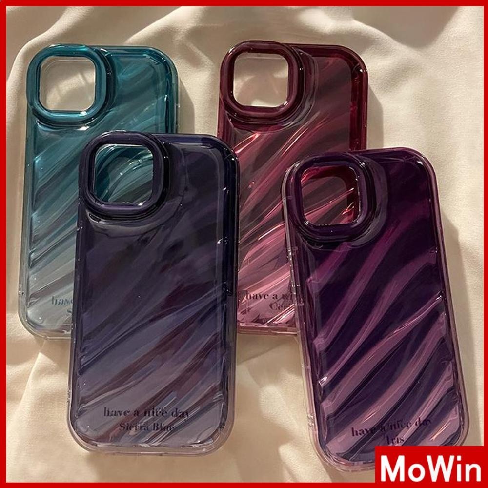 Mowin - เข้ากันได้สำหรับ 15 เคสไอโฟน11 เคส iphone 11 เคสระลอกน้ำเลเซอร์ใส TPU Soft   เคสกันกระแทก คว