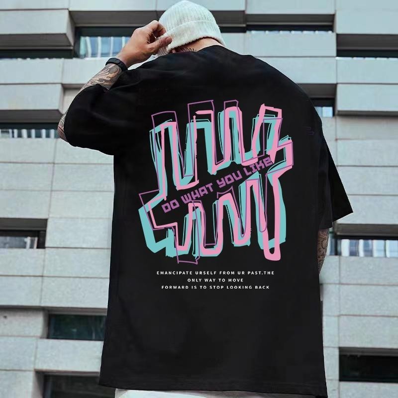 [UT]ใหม่สุดฮิต เสื้อยืด โอเวอร์ไซส์ สไตล์อเมริกัน สตรีท ลาย "OO WHAT" ผ้าคอตตอน ไม่หด ไม่ย้วย Oversize ผ้าฝ้าย100%