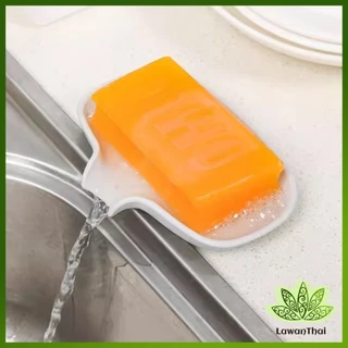 Lawan ที่วางฟองน้ํา วางสบู่ วัสดุซิลิโคน ที่วางของในห้องน้ํา soap dish