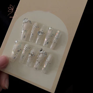 [maybeauty] 50 ชิ้น/เซ็ตด้านล่างแบนเล็บ Rhinestones Glitter เงินคริสตัลตกแต่งเล็บ DIY วัสดุเล็บ Charm อุปกรณ์เสริม {TH}