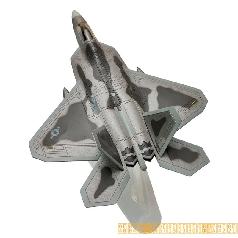 1:100 1/100 US size Lockheed Martin F-22 F22 Raptor fighter diecast metal aircraft model children GI
