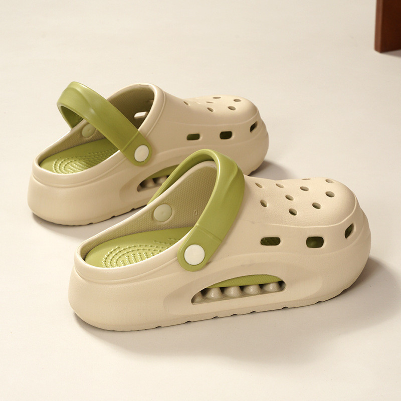 Ayuer 5 ซม.เบาะลมหนา Soled ผู ้ หญิงฤดูร ้ อนรองเท ้ าแตะชายหาดกันลื ่ น