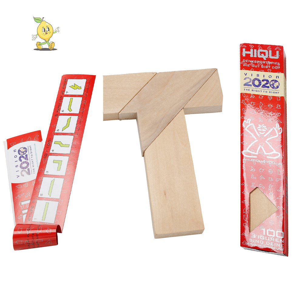 [mozh ] 1 ชิ ้ น T Word Puzzle Tangram Brain Teaser Puzzle ของเล ่ นเด ็ กทางปัญญา [TH ]